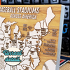 MLB Stadiums - Pushpin Map on Wood