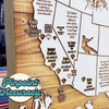 MLB Stadiums - Pushpin Map on Wood