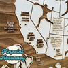 MLB Stadiums - Pushpin Map on Wood