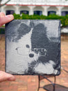 Custom Photo Coasters on Slate