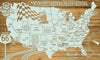 NASCAR Speedways - Pushpin Map on Wood