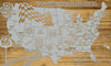 NASCAR Speedways - Pushpin Map on Wood